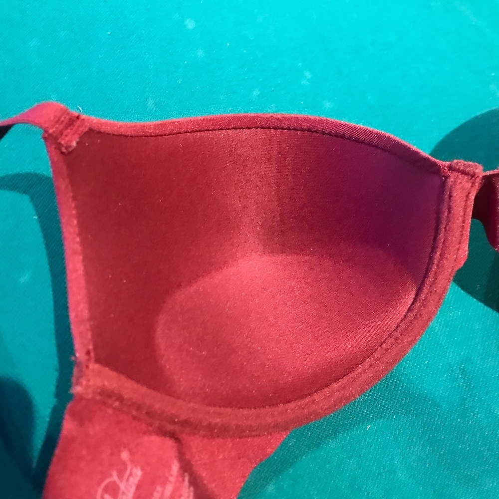Pretty Burgundy color “Prima Valentina” Padded Underwire Bra, Size 34B - Picture 4 of 9